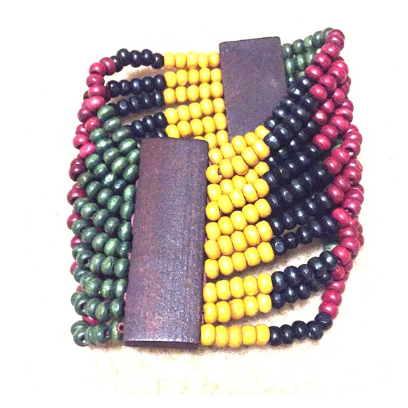 Vintage Jewelry - Wooden Beaded